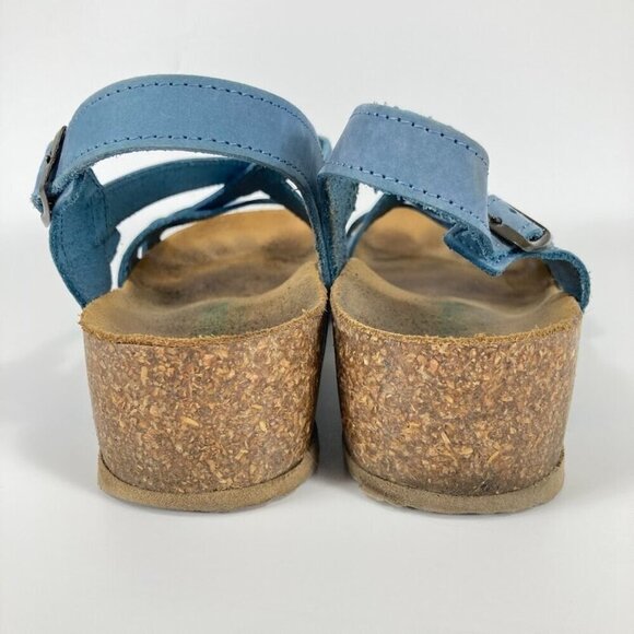 BioNatura Italian Leather Anatomic Cork Heel Sandals 9 1/2 - Picture 6 of 8
